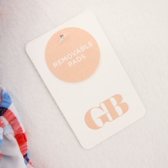 Gianni Bini One Piece Swimsuit Plunge VNeck Gingham Plaid Monokini Size XS NWT - Picture 4 of 13